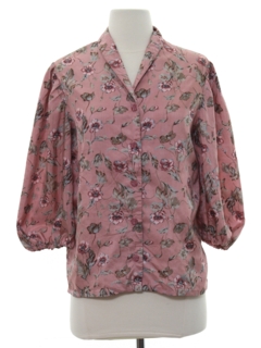 1980's Womens Totally 80s Silk Shirt