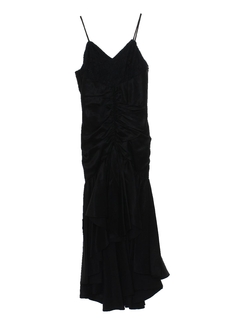 1980's Womens Totally 80s Asymmetrical Maxi Prom Or Cocktail Dress