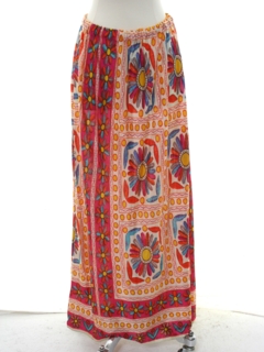 1970's Womens Hippie Maxi Skirt