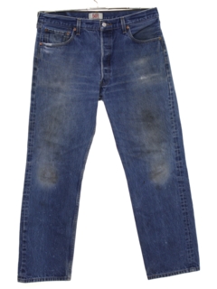 1980's Mens Grunge Levis 501 Denim Jeans Pants