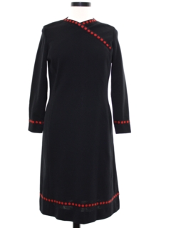 1960's Womens Alper Schwartz Designer Mod Dress