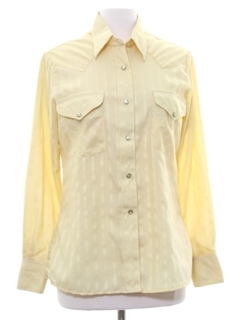 1980's Womens Solid Western Shirt