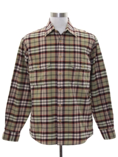 1980's Mens Flannel Sport Shirt