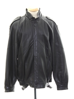 1980's Mens Totally 80s Leather Jacket