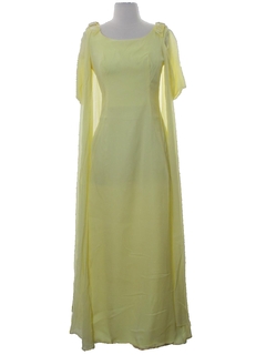 1960's Womens Prom Or Cocktail Maxi Dress