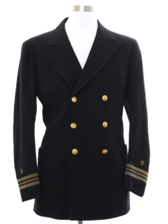 1960's Mens Navy Military Jacket