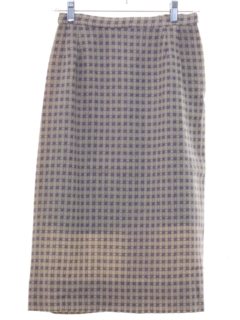 1960's Womens Mod Wool Skirt