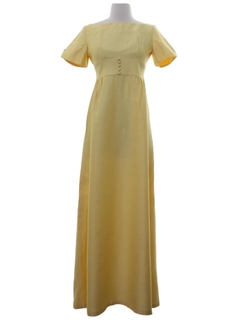 1960's Womens Lorrie Deb Designer Maxi Dress