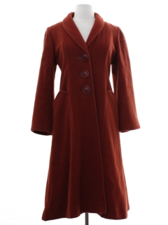 1960's Womens Jackie Stuart Wool Coat Jacket