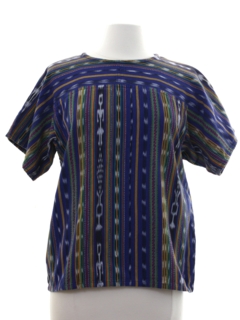 1980's Womens Guatemalan Style Shirt