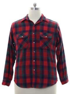 1980's Mens Lumberjack Plaid Flannel Shirt