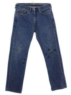 1990's Mens Grunge Levis 505 Straight Leg Denim Jeans Pants