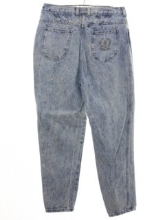 1980's Womens Gitano Highwaisted Acid Washed Denim Jeans Pants