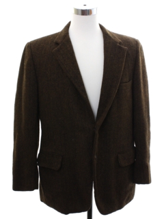 1950's Mens Harris Tweed Blazer Sport Coat Jacket