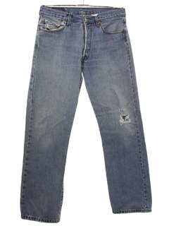 1990's Mens Grunge Levis 501s Straight Leg Denim Jeans Pants