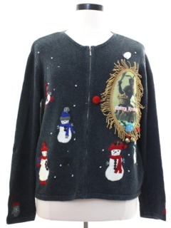 1980's Womens Krampus Ugly Christmas Sweater