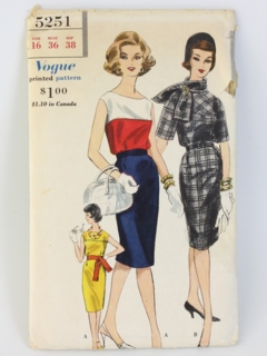 1950's Womens Sewing Pattern