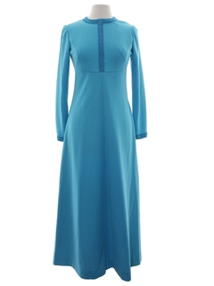 1960's Womens Mod Maxi Dress
