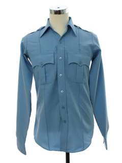 1970's Mens Uniform Safari Style Shirt