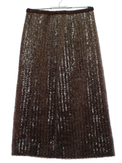 1960's Womens Givenchy Couture Sequined Cocktail Skirt