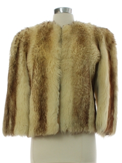 1930's Womens Fab 30s Sheepskin Fur Jacket