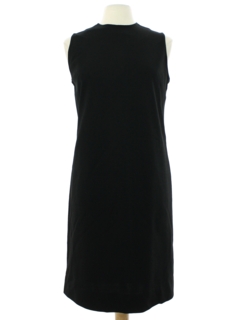1960's Womens Mod Little Black Dress