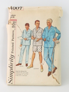 1960's Mens Pattern