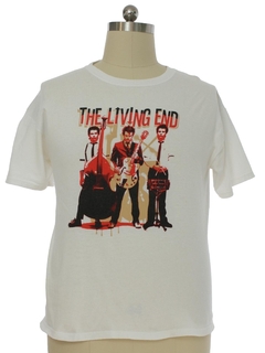 1990's Mens The Living End Punk Rockabilly Band T-Shirt