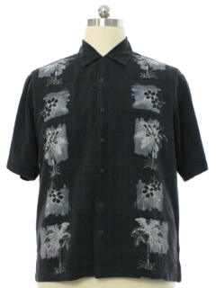 1990's Mens Tommy Bahama Silk Hawaiian Style Sport Shirt