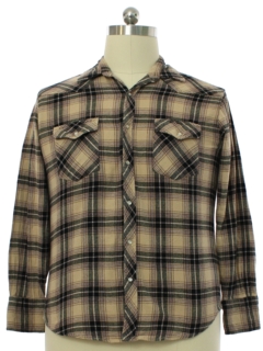 1990's Mens Flannel Western Shirt