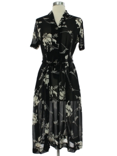 1940's Womens Rayon Crepe Dress