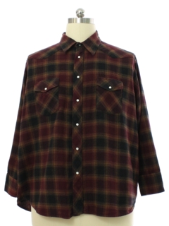 1990's Mens Wrangler Flannel Western Shirt
