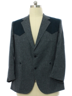 1980's Mens Western Style Blazer Sportcoat Jacket