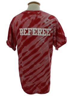 1990's Unisex School Volleyball Referee Tie Dye Sports T-shirt