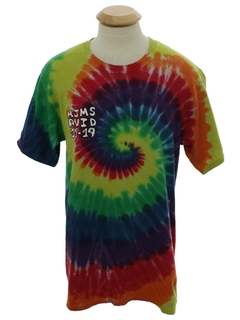 1990's Unisex Tie Dye Middle School Nerd T-shirt