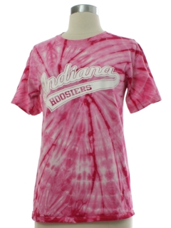 1990's Womens Indiana Hoosiers College Tie Dye T-shirt