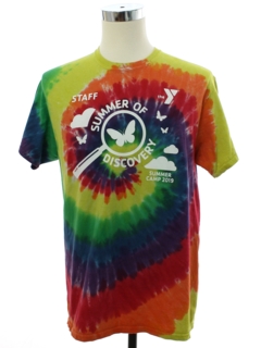 1990's Unisex YMCA Staff Summer Camp Tie Dye T-shirt