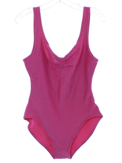 1980's Womens Solid Swimsuit