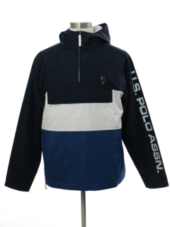 1990's Mens US Polo Association Hoodie Windbreaker Jacket