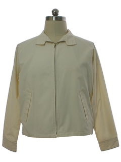 1980's Mens Zip Front Cotton Blend Golf Style Jacket