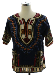 1980's Womens Dashiki Shirt