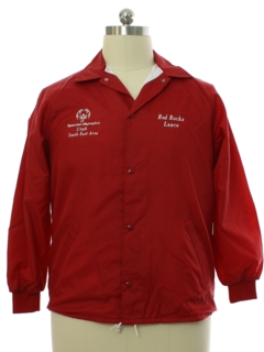 1990's Mens Special Olympics Utah Windbreaker Snap Front Jacket