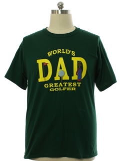 1990's Mens Single Stitch Greatest Dad Golfer Sports T-shirt