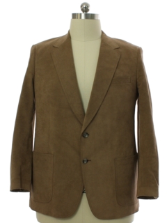 1980's Mens Ultrasuede Blazer Style Sport Coat Jacket