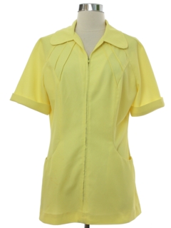 1960's Womens Mod Uniform Shirt Jac Style Shirt