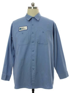 1990's Mens Red Kap Factory Grunge Work Shirt