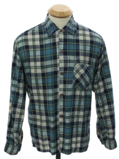 1960's Mens or Boys Flannel Shirt