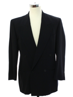 1980's Mens Armani Totally 80s Swing Style Double Breasted Blazer Sportcoat Jacket