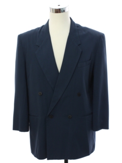 1980's Mens Totally 80s Swing Style Double Breasted Blazer Sportcoat Jacket