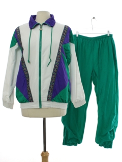 1980's Womens Totally 80s Combo Track Suit